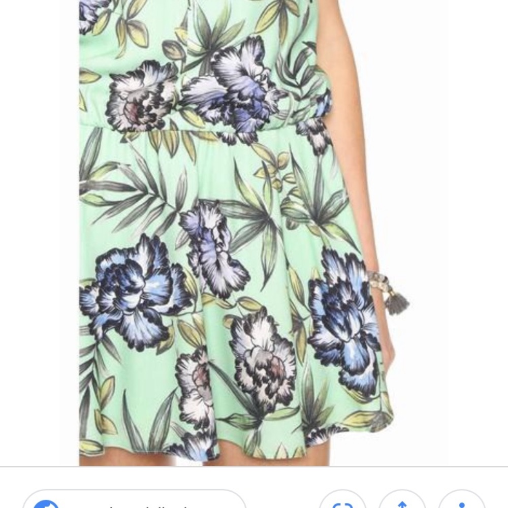 NWT Alice & Olivia floral drop waist dress - Picture 5 of 6